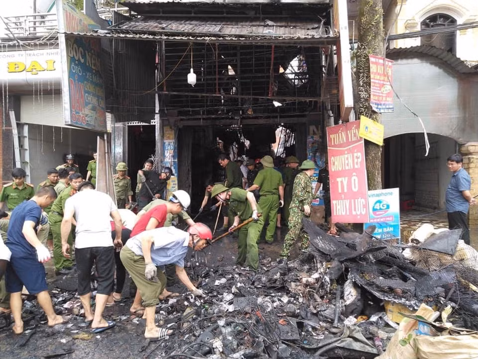 Ngôi nhà đã bị thiêu rụi hoàn toàn