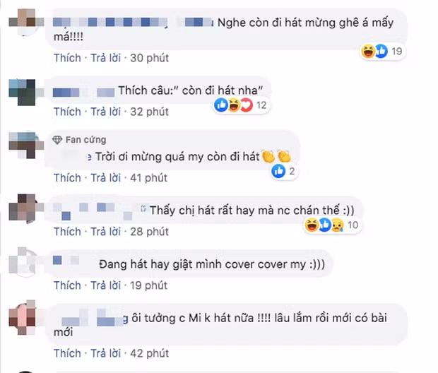 Các fan bày tỏ sự phấn khích khi hay tin Khởi My sẽ hát trở lại.
