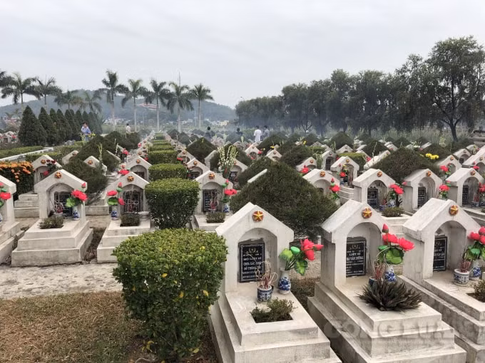 Trong đó, có 868 ngôi mộ có tên; 971 ngôi mộ chưa xác định được tên.