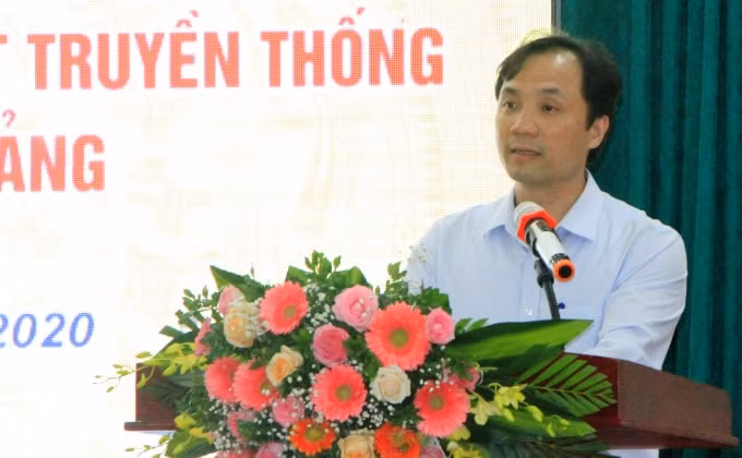 Phó Bí thư Thường trực Tỉnh ủy Hà Tĩnh Hoàng Trung Dũng phát biểu chỉ đạo tại hội thảo