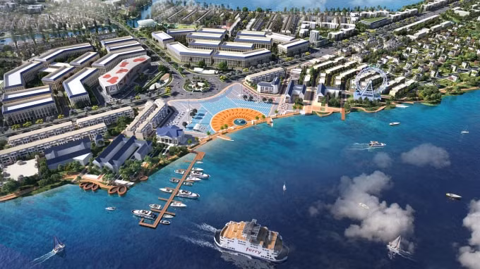 Dự án Aqua City với quy mô gần 1.000ha tọa lạc tại tâm điểm kết nối giao thông liên vùng phía Đông TP.HCM.