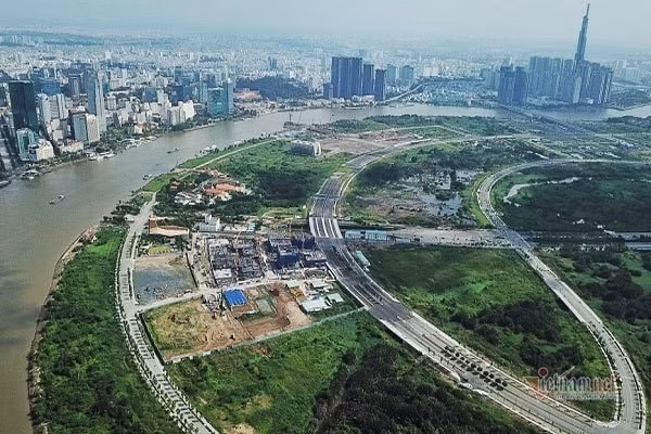 Một góc Khu đô thị mới Thủ Thiêm