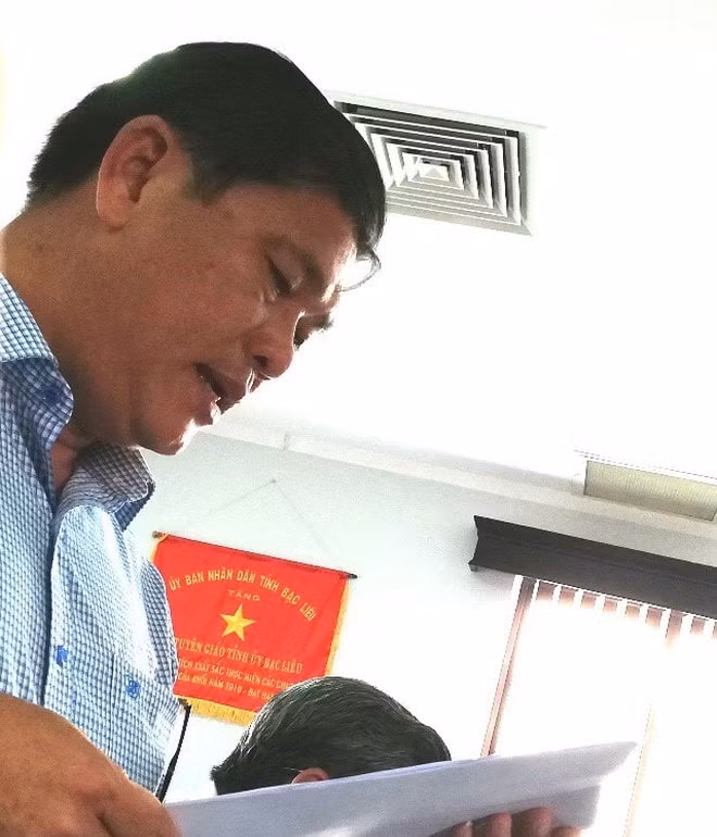 Ông Dương Chí Bình - Phó Chủ tịch UBND thành phố Bạc Liêu bị kỷ luật cảnh cáo. Ảnh: T.N