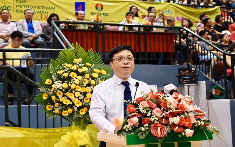 Ông Quế Đình Nguyên, Phó Tổng Biên tập Báo Nhân Dân phát biểu bế mạc. Ảnh: baonhandan.