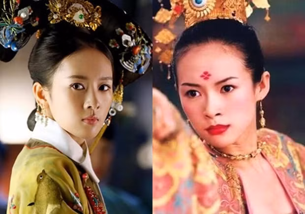 Đồng Dao (ảnh trái) và Chương Tử Di (bên phải) có nét khá tương đồng.