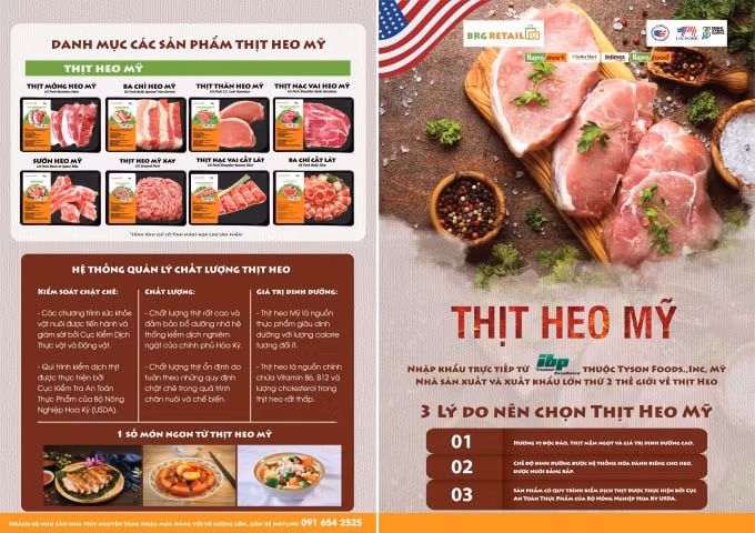 “Tuần lễ thịt heo Mỹ” được diễn ra từ ngày 24/7 đến 2/8 tại hệ thống BRGMart.&nbsp;&nbsp;&nbsp;&nbsp;&nbsp;