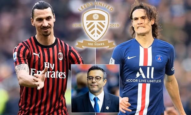 Leeds muốn chiêu mộ cả Cavani và Ibra. Ảnh: internet.