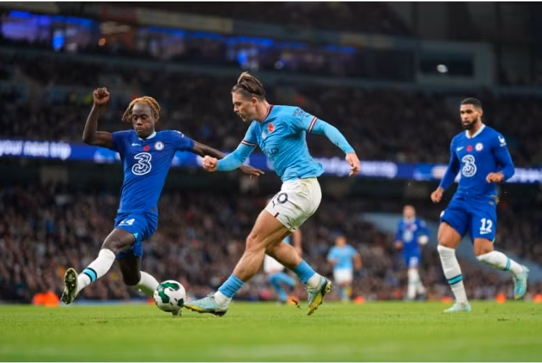 mahrez bung sang man city danh guc chelsea tai cup lien doan anh hinh 1