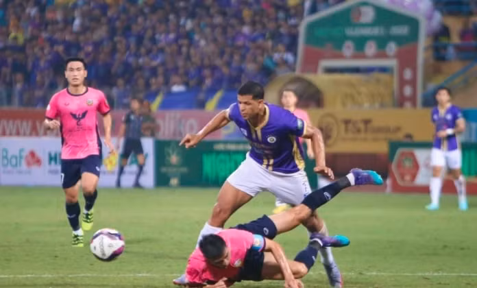 ha noi fc vo dich giai vleague 2022 truoc 1 vong dau hinh 2