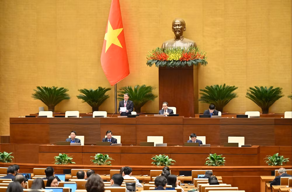 Phó Chủ tịch Quốc hội Nguyễn Đức Hải điều hành pháp luật. Ảnh: Quang Khánh