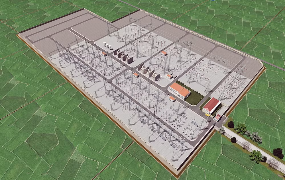 Phối cảnh Trạm biến áp 500kV Bắc Ninh