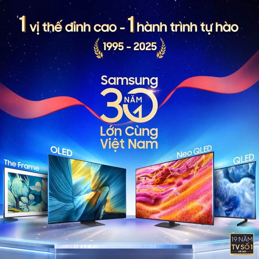 Thế hệ Samsung AI TV mới nhất góp phần thăng hạng toàn diện trải nghiệm giải trí cho người dùng Việt