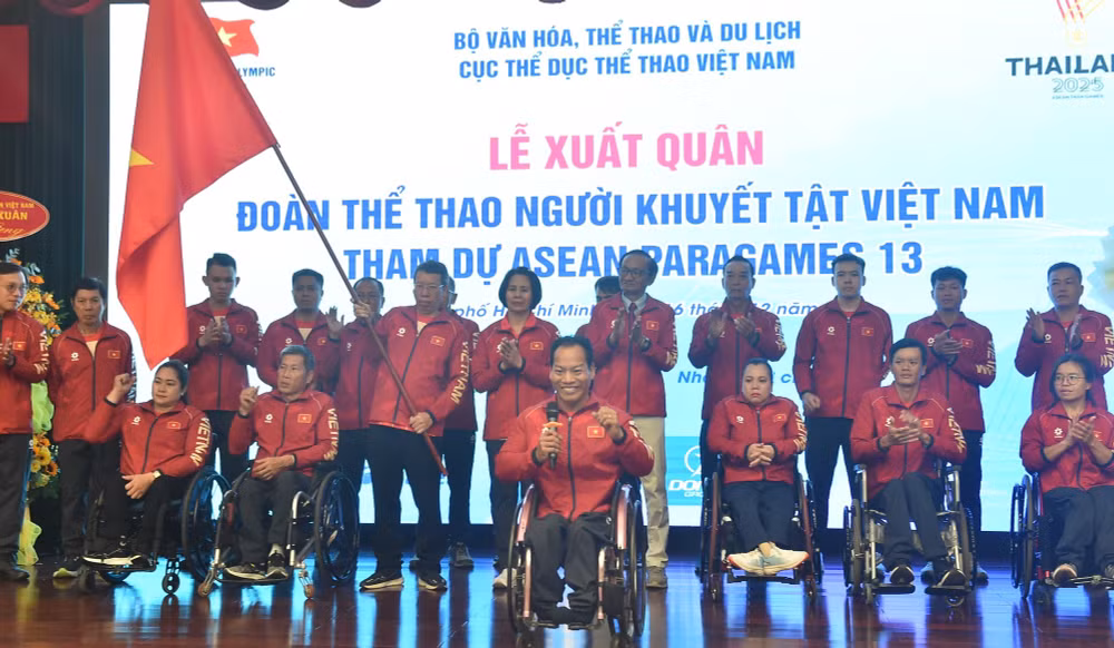 Lễ xuất quân của Đoàn Thể thao người khuyết tật Việt Nam tham dự ASEAN Para Games 13- Ảnh 5.
