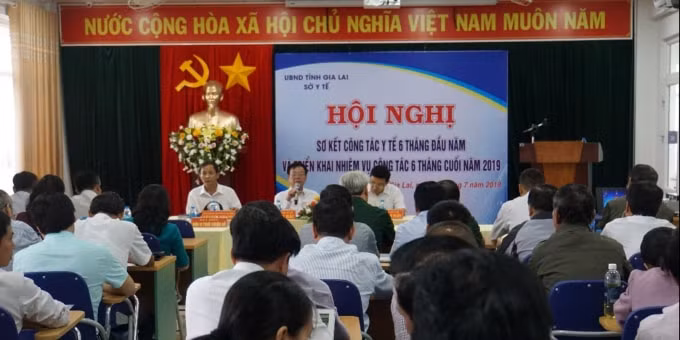 Toàn cảnh Hội nghị sơ kết 6 tháng đầu năm và triển khai nhiệm vụ 6 tháng cuối năm 2019 của ngành Y tế tỉnh Gia Lai