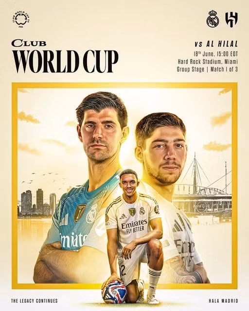 Real Madrid sẽ ra quân tại CWC trong trận gặp Al Hilal lúc 02h00 rạng sáng mai