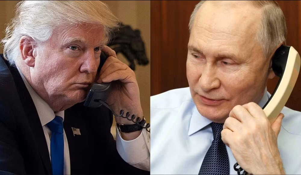 Tổng thống Mỹ Donald Trump và Tổng thống Nga Vladimir Putin. Ảnh chụp màn hình.
