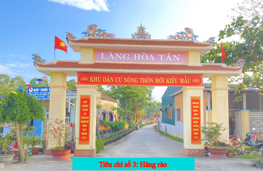 KDC HOÀ TÂN - XÃ CAM THUỶ - CỔNG LÀNG