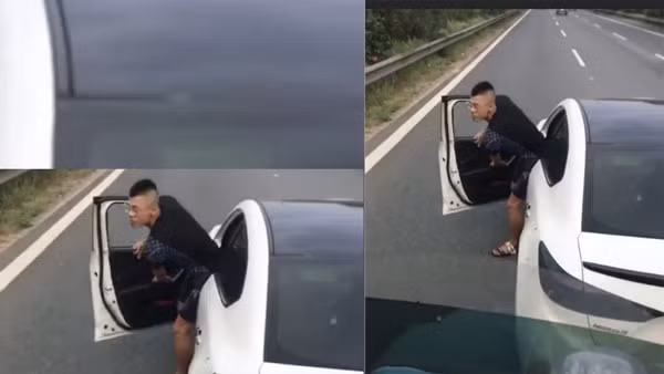 Lê Anh T. có hành vi đánh võng, dừng đỗ giữa đường, gây sự với tài xế xe tải