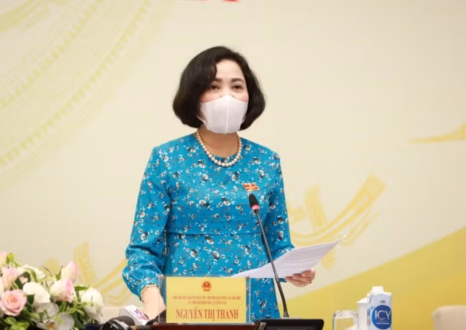 Trưởng ban Công tác đại biểu Nguyễn Thị Thanh. Ảnh: Quang Phúc.