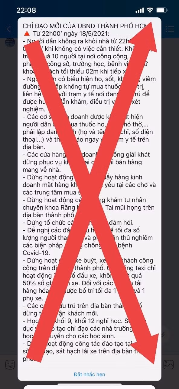 Thông tin giả lan truyền trên mạng xã hội.