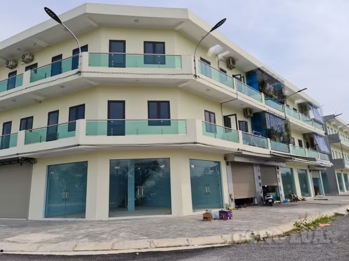 Hạng mục công trình vi phạm xây dựng trên đất cây xanh của Dự án. Ảnh: Minh Anh