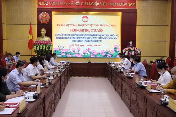 Tiếp xúc cử tri trực tuyến tại Bắc Ninh