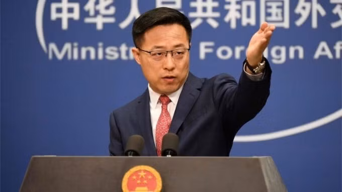 Người phát ngôn Bộ Ngoại giao Trung Quốc Triệu Lập Kiên - Ảnh: Xinhua
