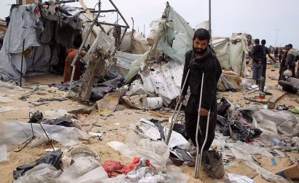 israel kiem soat toan bo bien gioi gaza dieu xe tang tien sau vao rafah hinh 2
