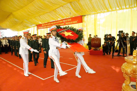 Hải Phòng trọng thể tổ chức Lễ viếng, truy điệu và an táng 56 hài cốt liệt sĩ cùng đồng bào tử nạn tại Mả Chìa 