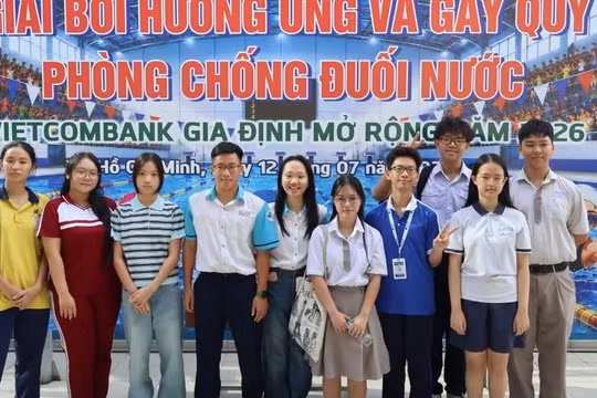 Quỹ Kiến Vàng đồng hành cùng giải bơi Vietcombank Gia Định mở rộng 2026 vì mục tiêu phòng, chống đuối nước