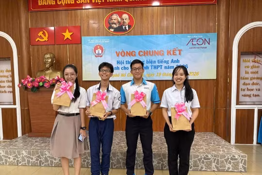 Học sinh Trường Năng khiếu đoạt giải Nhất hùng biện, đại diện Việt Nam dự Asia Youth Leaders 2026