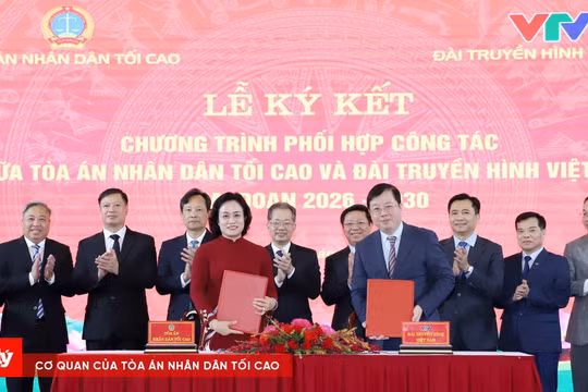 TANDTC và VTV ký kết chương trình phối hợp công tác giai đoạn 2026-2030