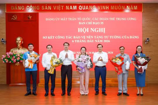 Hội nghị sơ kết công tác bảo vệ nền tảng tư tưởng của Đảng, đấu tranh phản bác các quan điểm sai trái, thù địch 6 tháng đầu năm 2026