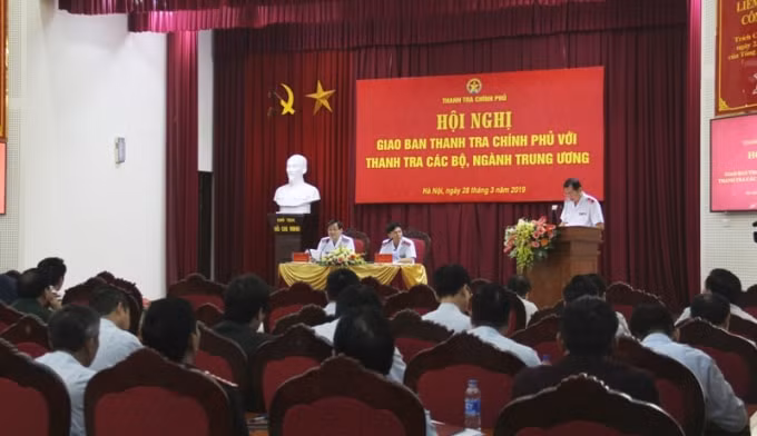 Hội nghị giao ban Thanh tra Chính phủ với thanh tra các bộ, ngành Trung ương. Ảnh TL