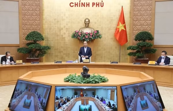 Thủ tướng Nguyễn Xuân Phúc phát biểu tại cuộc làm việc. Ảnh: TTXVN