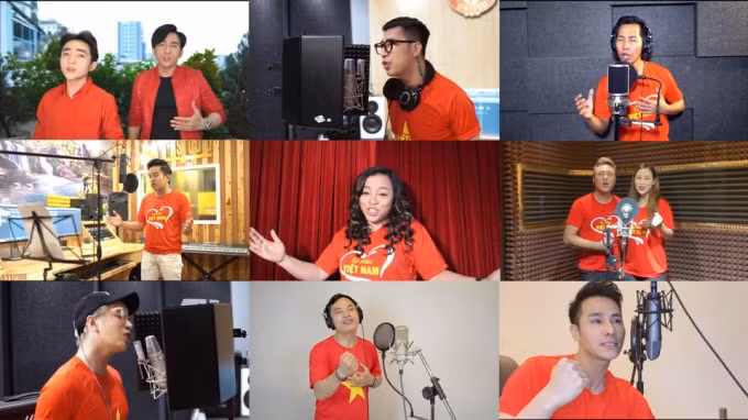 Đông đảo nghệ sĩ ba miền đã tham MV 