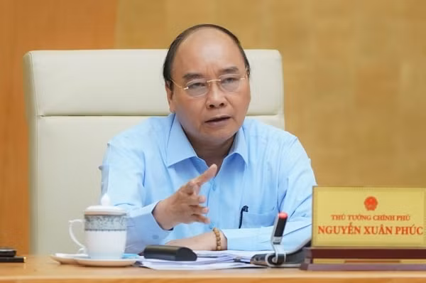 Thủ tướng Nguyễn Xuân Phúc, Trưởng Ban Chỉ đạo điều hành giá phát biểu tại cuộc họp. Ảnh: VGP
