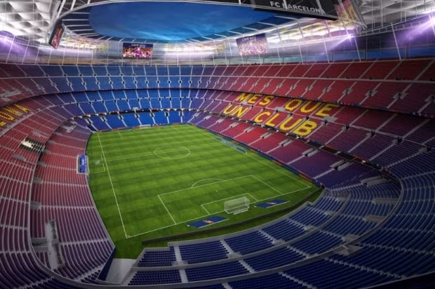 Sân vận động Camp Nou. Ảnh: ESPN