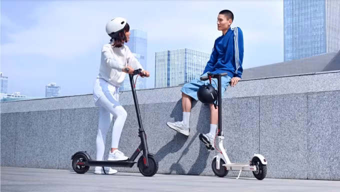 Xe có thể gập lại dễ mang vác.