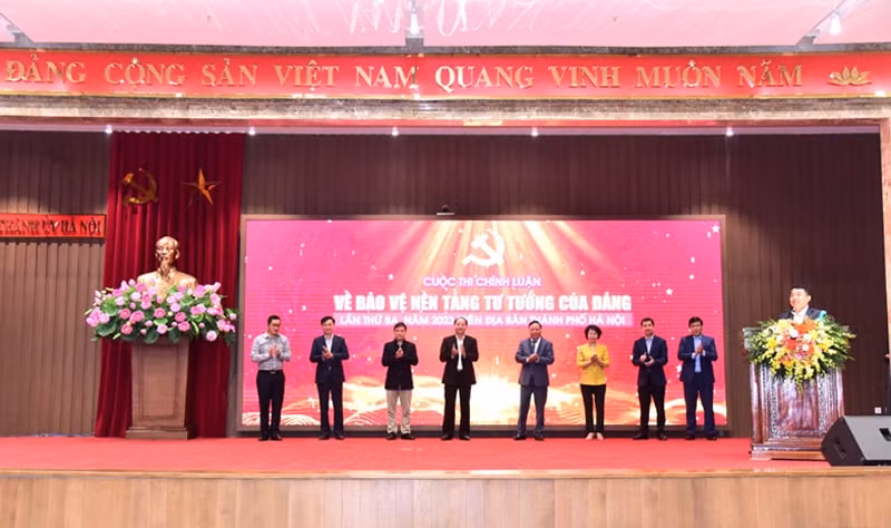 ha noi phat dong cuoc thi chinh luan ve bao ve nen tang tu tuong cua dang lan thu ba hinh 1