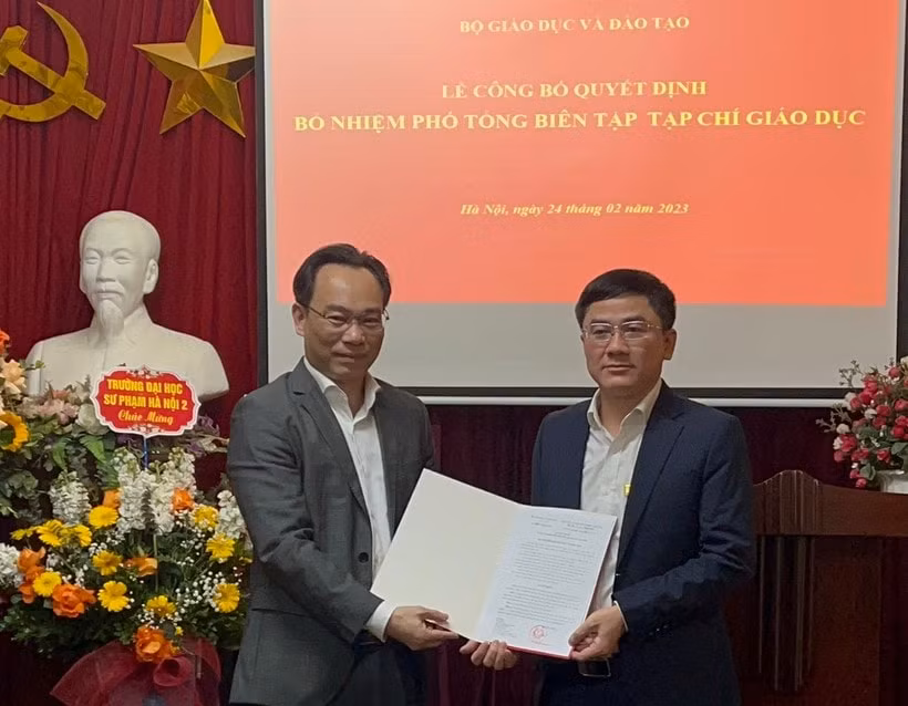bo nhiem nha bao ha van dung lam pho tong bien tap tap chi giao duc hinh 1