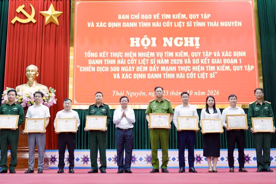 Thái Nguyên hoàn thành lấy mẫu 941 mộ liệt sĩ, vượt tiến độ 110 ngày