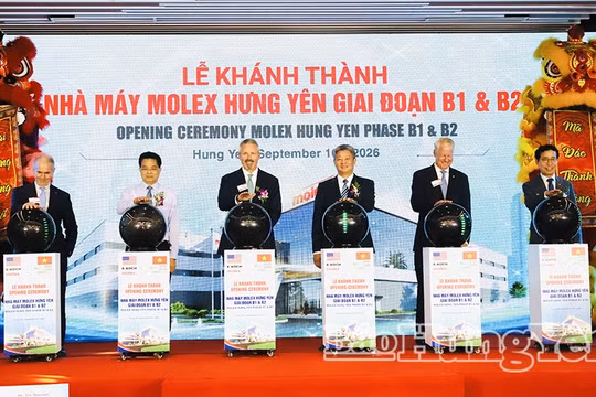 Molex khánh thành nhà máy tại Hưng Yên, dự kiến tuyển 8.000 lao động