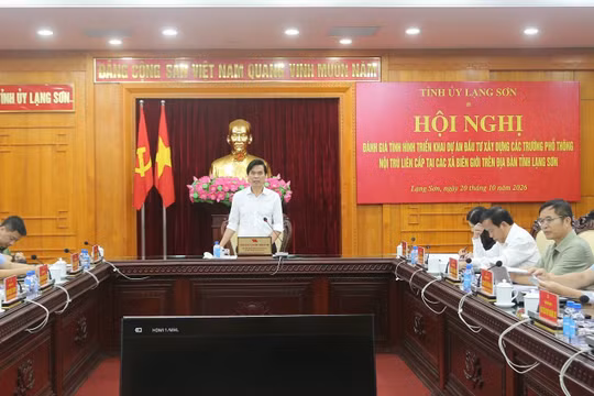 Lạng Sơn: Đẩy nhanh tiến độ xây dựng 7 trường phổ thông nội trú liên cấp tại các xã biên giới