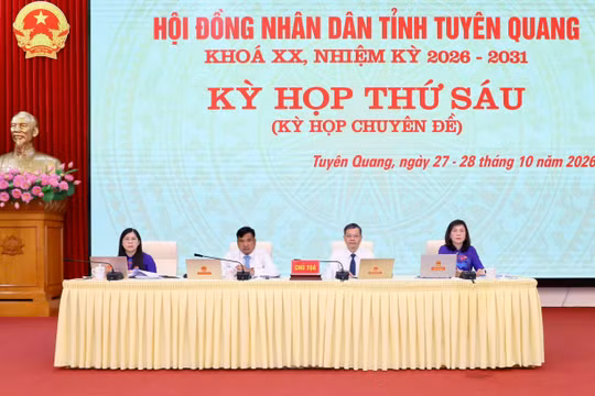Tuyên Quang: Thông qua 14 nghị quyết tại kỳ họp chuyên đề