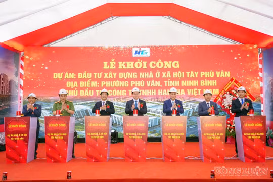 Ninh Bình đồng loạt khởi công 4 dự án nhà ở xã hội hơn 3.625 tỷ đồng