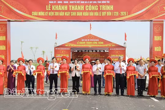 Hưng Yên: Khánh thành tuyến đường kết nối Khu lăng mộ vua Trần với Khu lưu niệm Lê Quý Đôn 