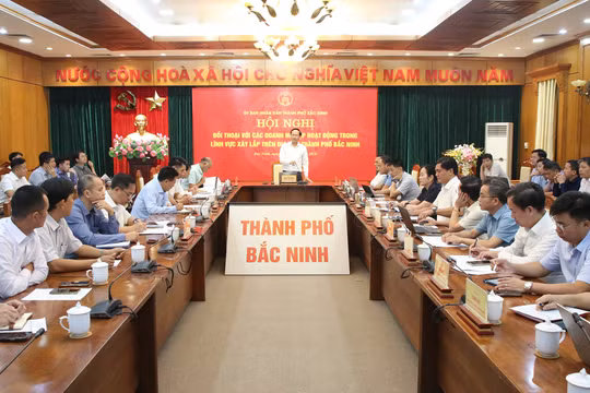 Bắc Ninh: Đối thoại, tháo gỡ khó khăn với các doanh nghiệp xây lắp