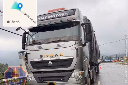 Phạt 28 triệu đồng xe tải bị tước tem kiểm định vẫn lưu thông
