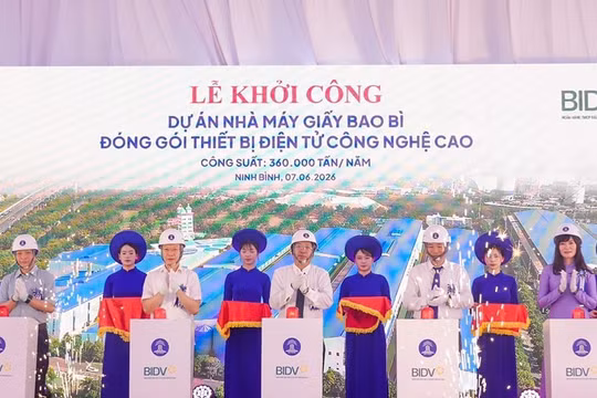 Ninh Bình: Khởi công Dự án Nhà máy giấy bao bì đóng gói thiết bị điện tử công nghệ cao 11 ha